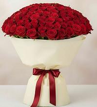 Букет 101 Красная роза Милано в Жилино-1