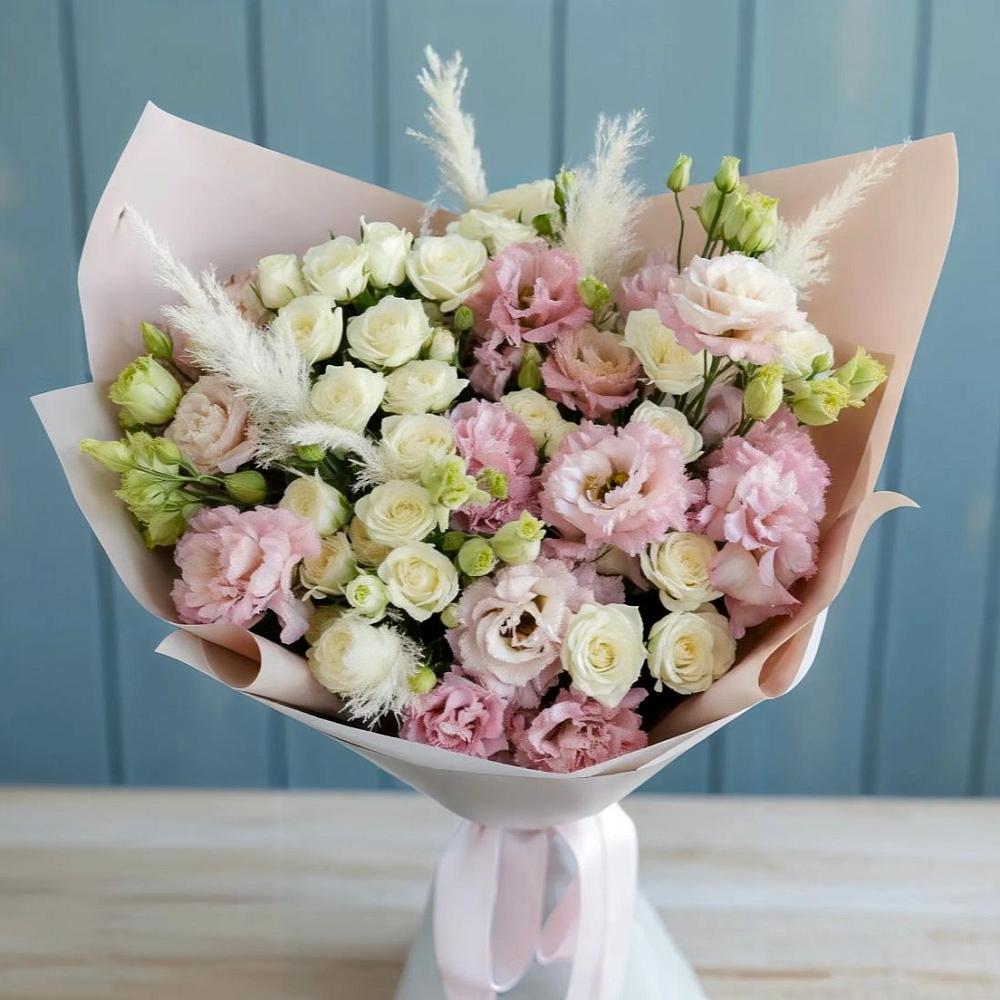 Букет цветов из: Альстромерии и Розы в Жилино-1