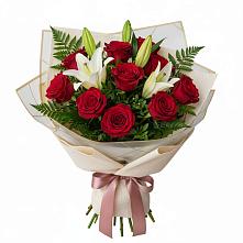 Букет цветов из:  Лилии и Розы в Жилино-1