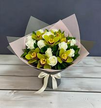 Букет цветов из:  Орхидеи и Розы в Жилино-1