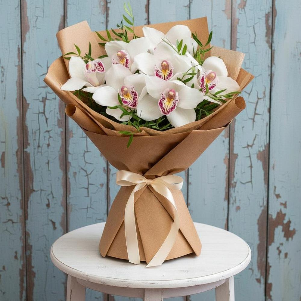 Букет цветов из: Орхидеи и Розы в Жилино-1