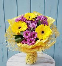 Букет одинокая звезда в Жилино-1 Букет цветов из:  Хризантемы и Герберы в Жилино-1