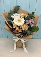 Букет цветов из:  Герберы и Хризантемы в Жилино-1