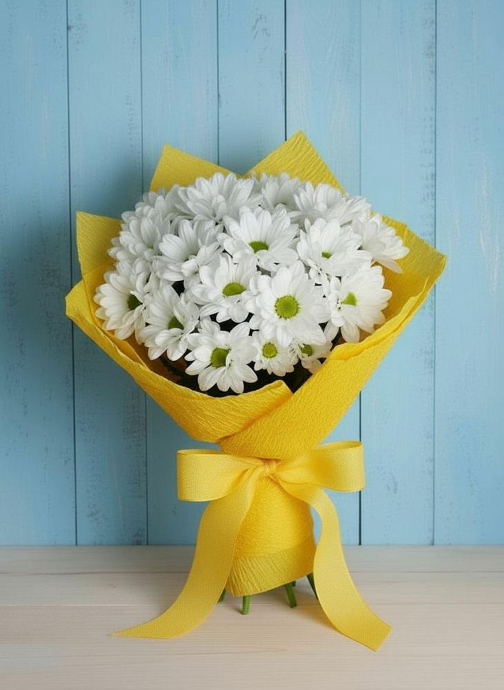 Букет цветов из: Хризантемы в Жилино-1