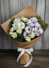 Букет цветов из:  Хризантемы и Розы в Жилино-1