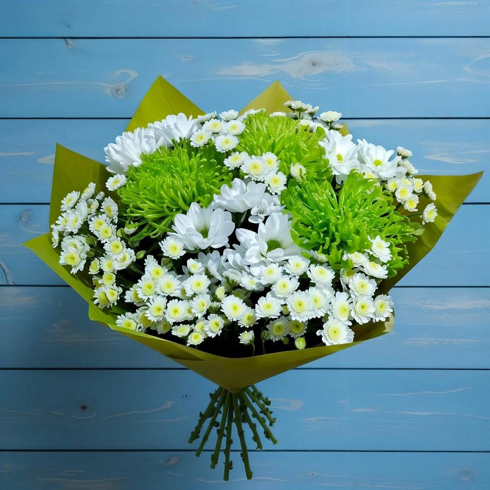 Букет цветов из: Хризантемы в Жилино-1