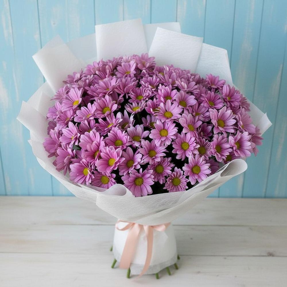 Букет цветов из: Хризантемы в Жилино-1