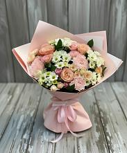 Букет цветов из:  Гвоздики, Розы и Хризантемы в Жилино-1