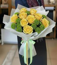 Букет цветов из:  Хризантемы и Розы в Жилино-1