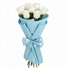 7 Белых роз Проуд в Жилино-1 Букет 7 белых роз Проуд в Жилино-1