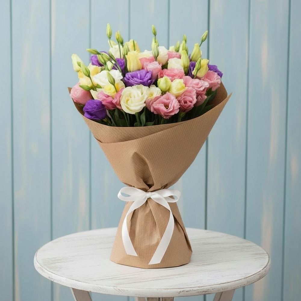 Букет цветов из: Лизиантусы в Жилино-1