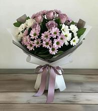 Букет цветов из:  Хризантемы и Розы #REPLACE_PRED# Жилино-1