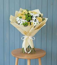 Букет цветов из:  Хризантемы и Розы #REPLACE_PRED# Жилино-1