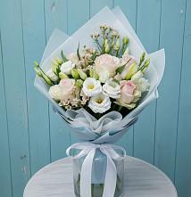 Букет цветов из:  Розы и Лизиантусы #REPLACE_PRED# Жилино-1