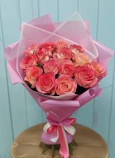 Букет 15 Розовых роз Равель в Жилино-1