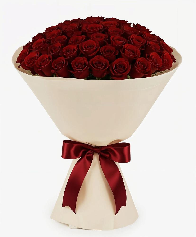 Букет 101 Бордовая роза Блэк Бакарра в Жилино-1