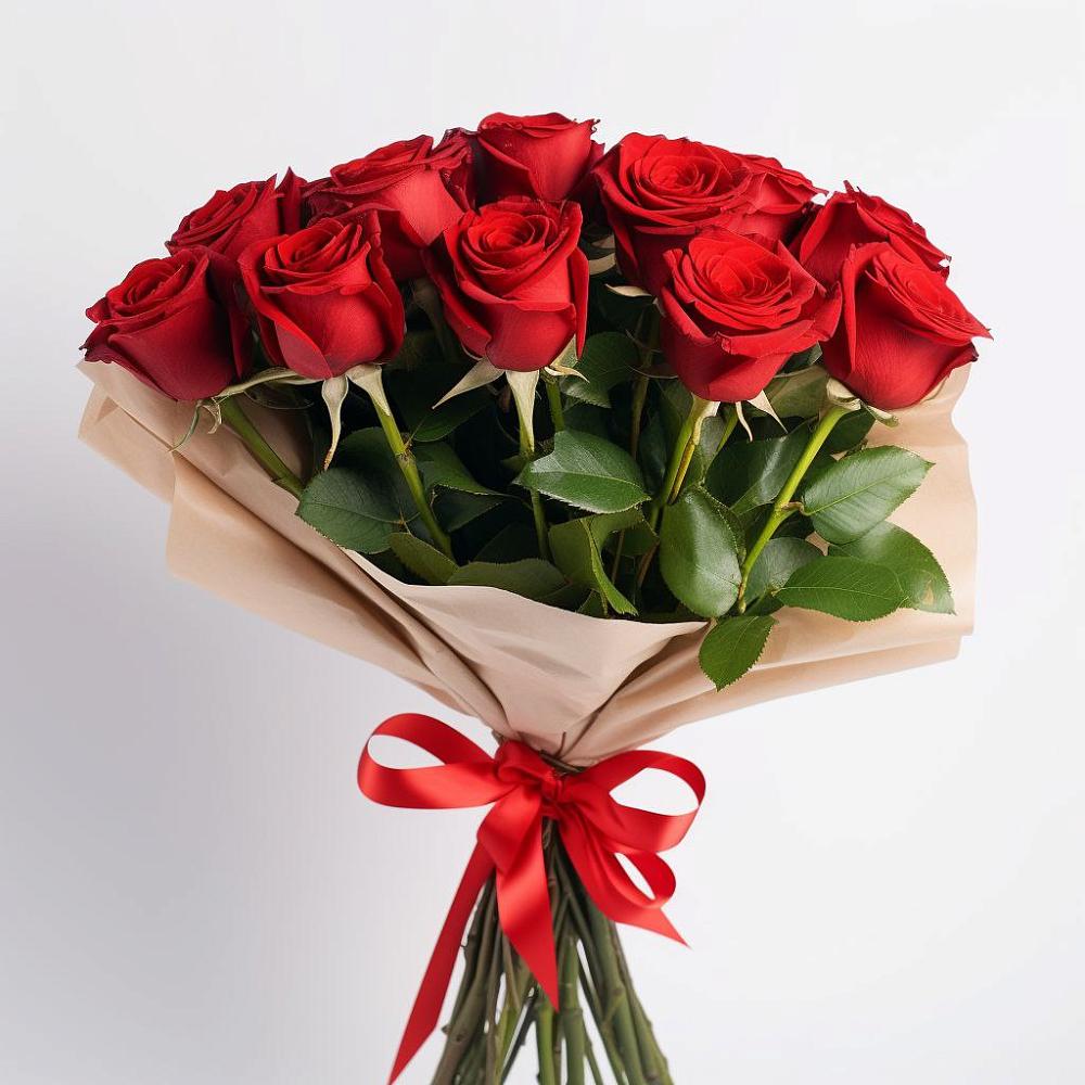 Букет 11 Красных роз Эдлесс Лав в Жилино-1
