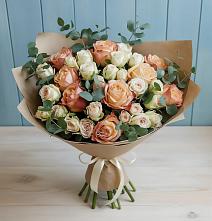 Букет цветов из:  Альстромерии и Розы в Жилино-1